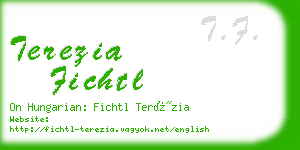 terezia fichtl business card